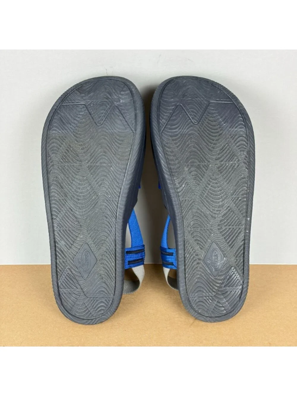 Chaco Chillos Clog Sandals Slingback Mens 10 Gray Blue Casual Outdoor Adjustable